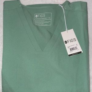 Figs Limited edition scrub top in color JADE